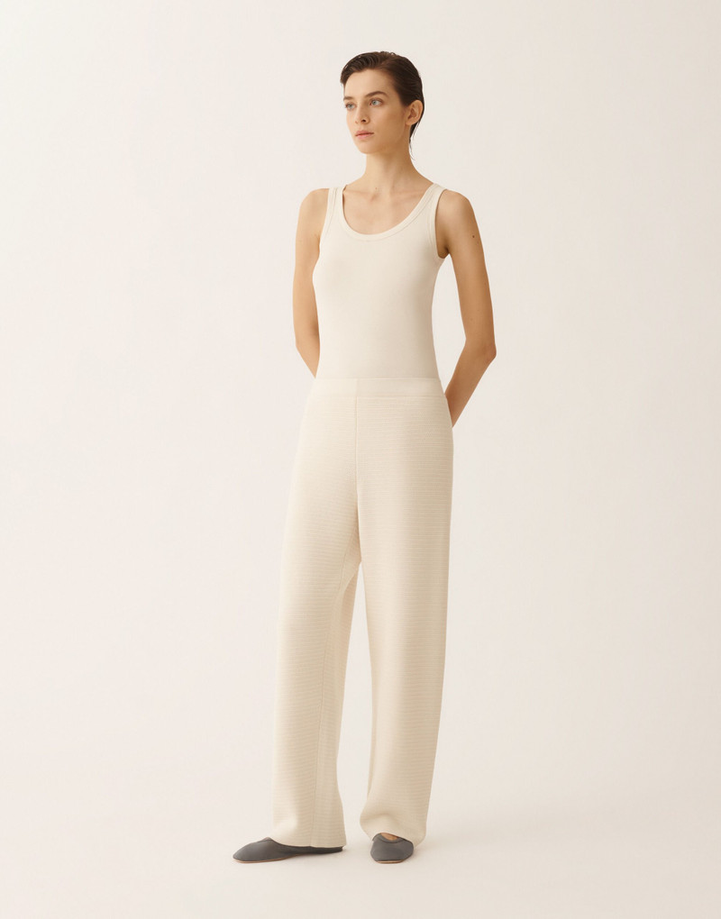 Jogging pants in wool and cotton 3