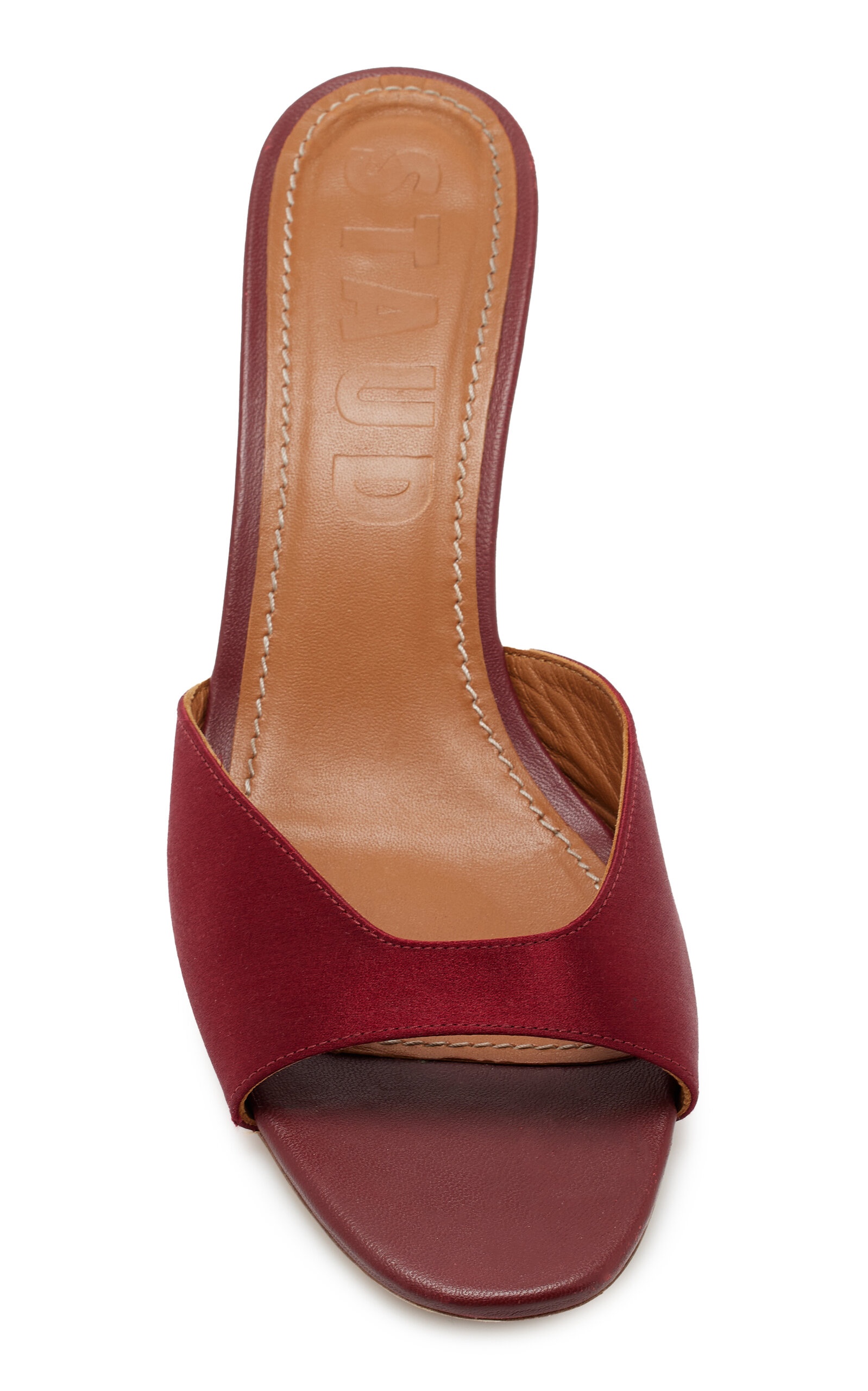 Brigitte Satin Mules red - 3