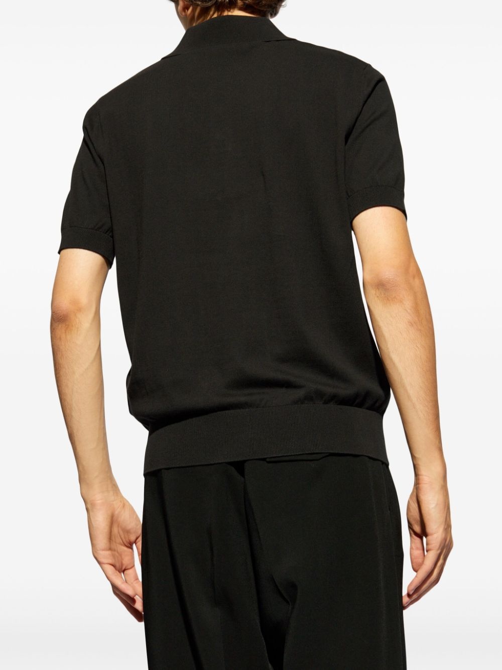 logo patch polo shirt - 4