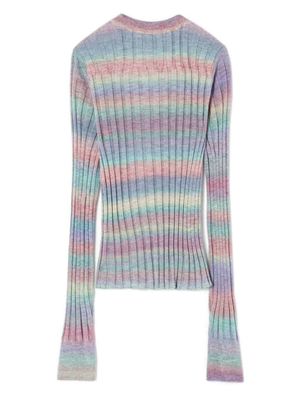 ribbed-knit wool jumper - 5