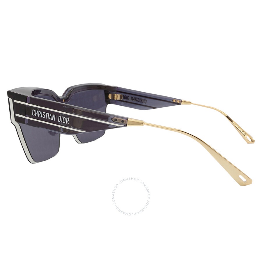 Dior Women Sunglasses Black Gold Smoke Mirrored Shield DIORCLUB M4U 55A5 NEW Dior Women Sunglasses Black Gold Smoke Mirrored Shield  main image 2