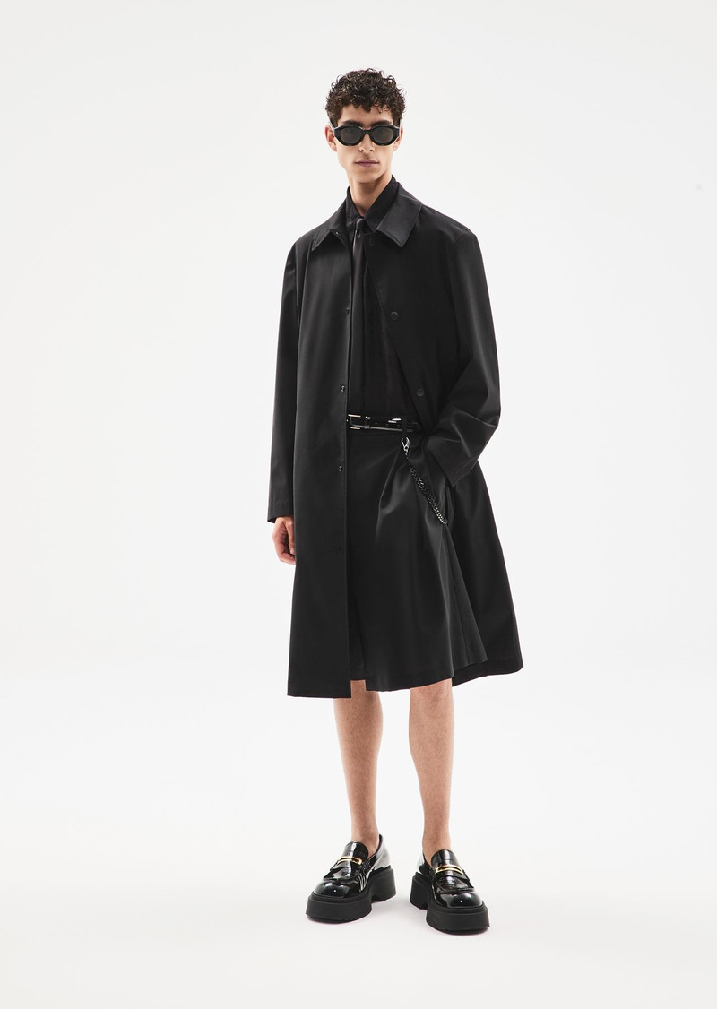 ASV super-light sustainable virgin-wool Bermuda shorts with godet pleats 6