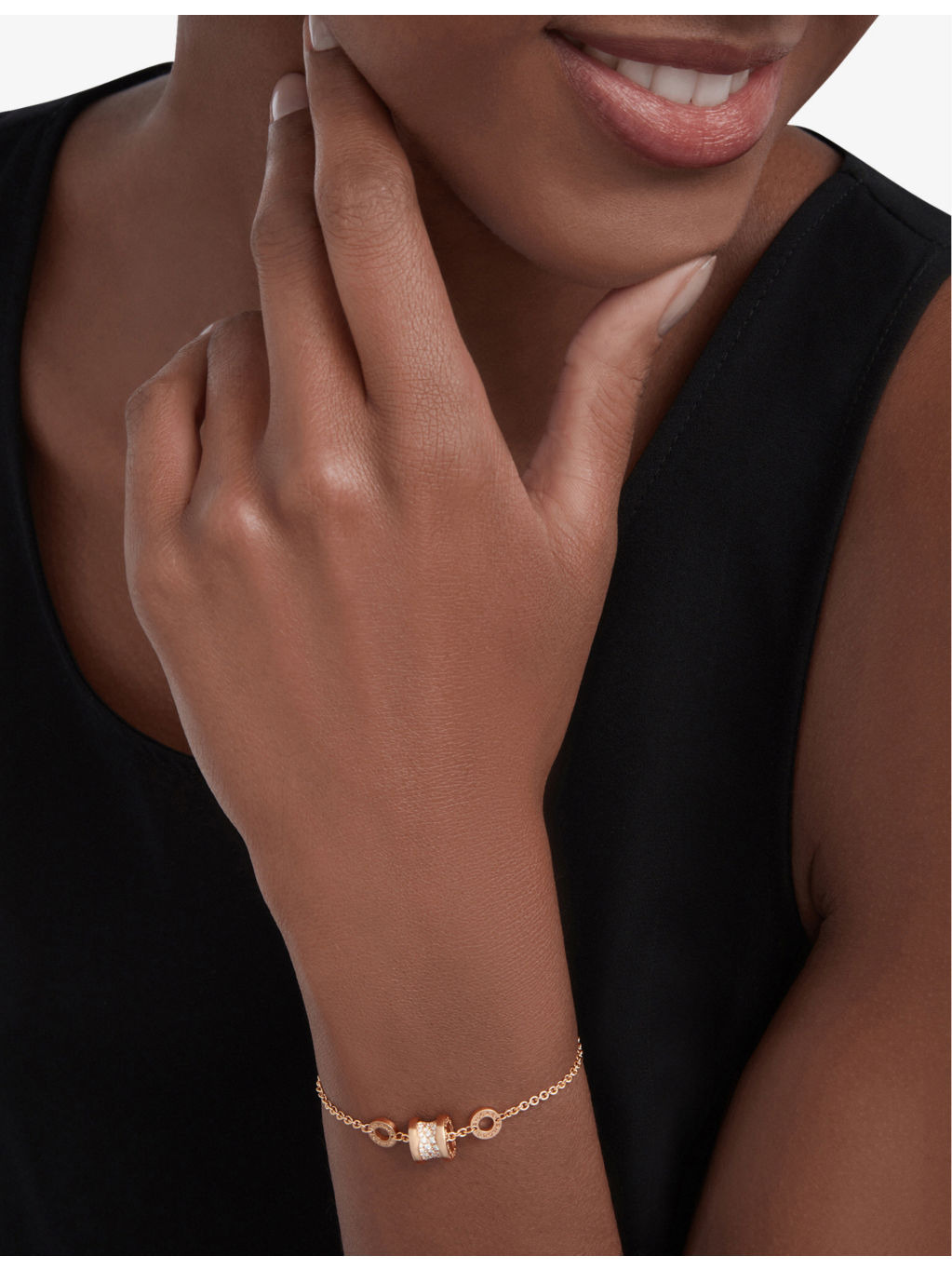 B.zero1 18ct rose-gold and 0.31ct brilliant-cut diamond bracelet - 2