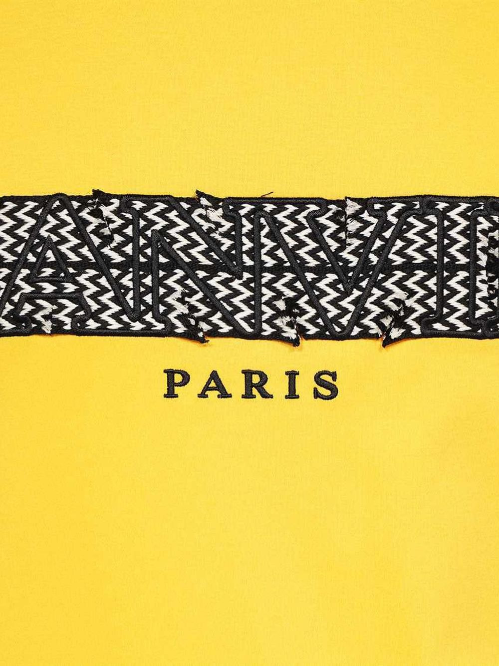 chevron-detail cotton T-shirt - 3