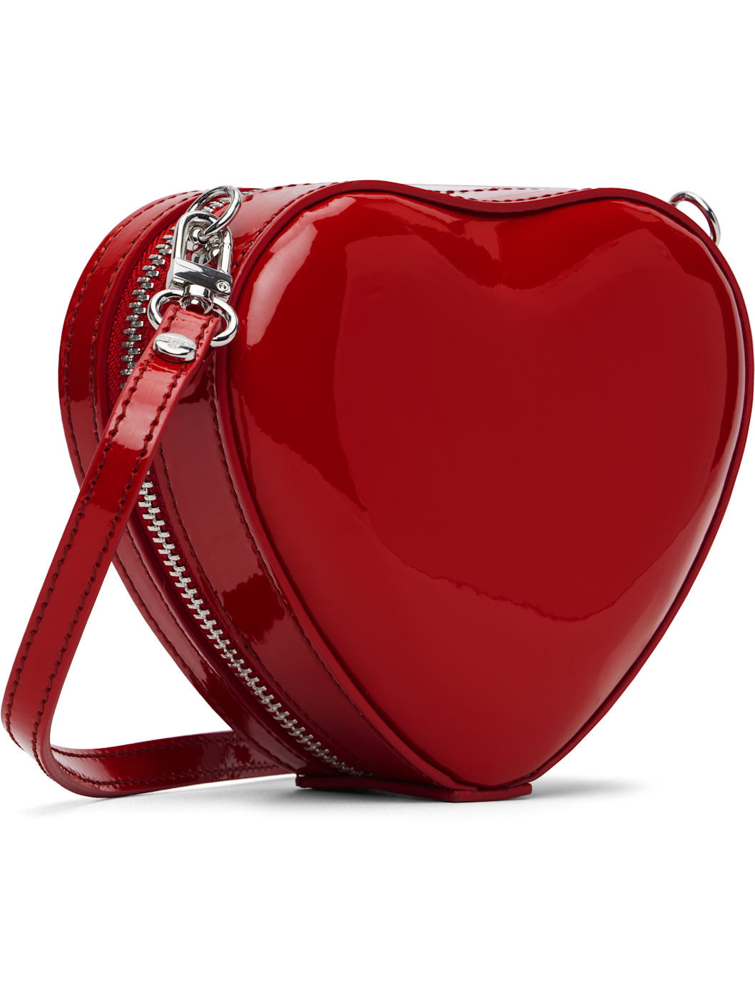 Red Mini Heart Crossbody Bag - 3