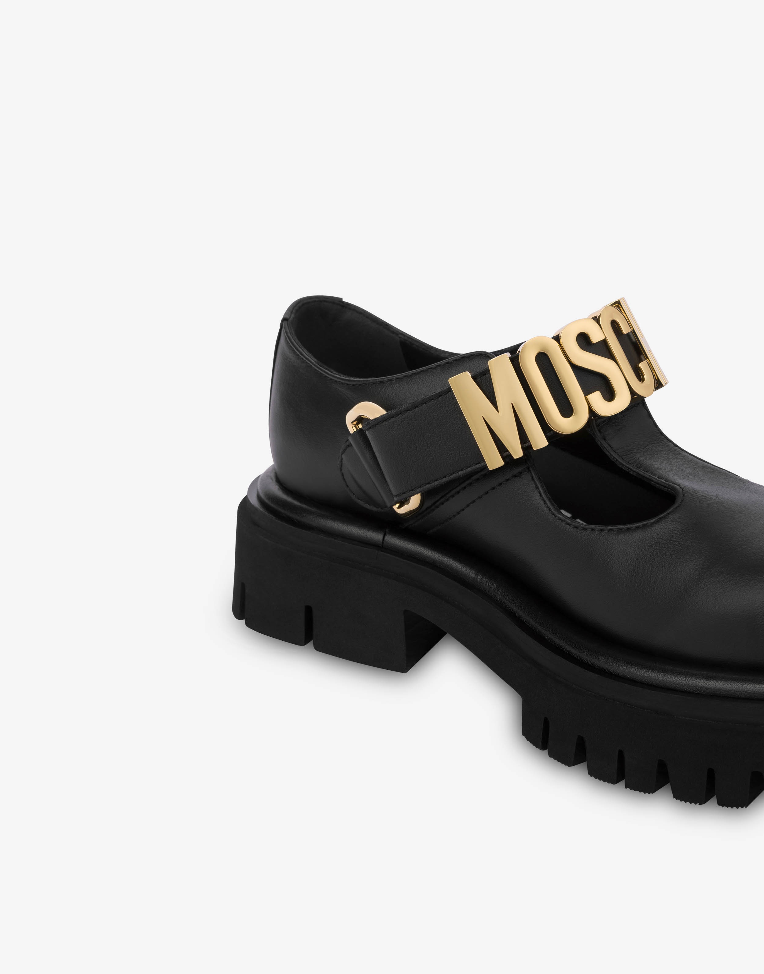 LETTERING LOGO CALFSKIN MASCULINE SHOES - 4