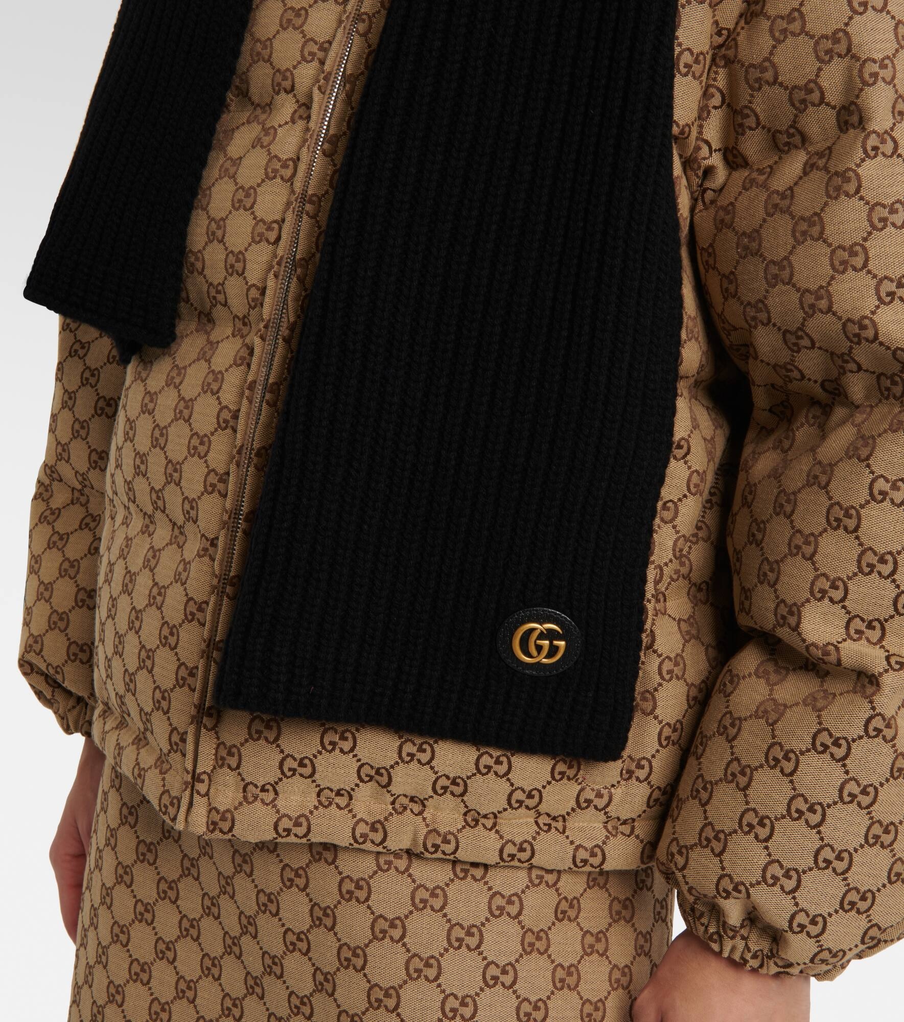 Ribbed-knit wool and cashmere scarf - 3