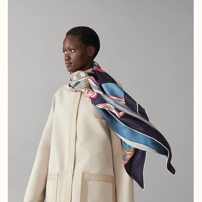 Hermès La Selle Imaginaire shawl 140 outlook