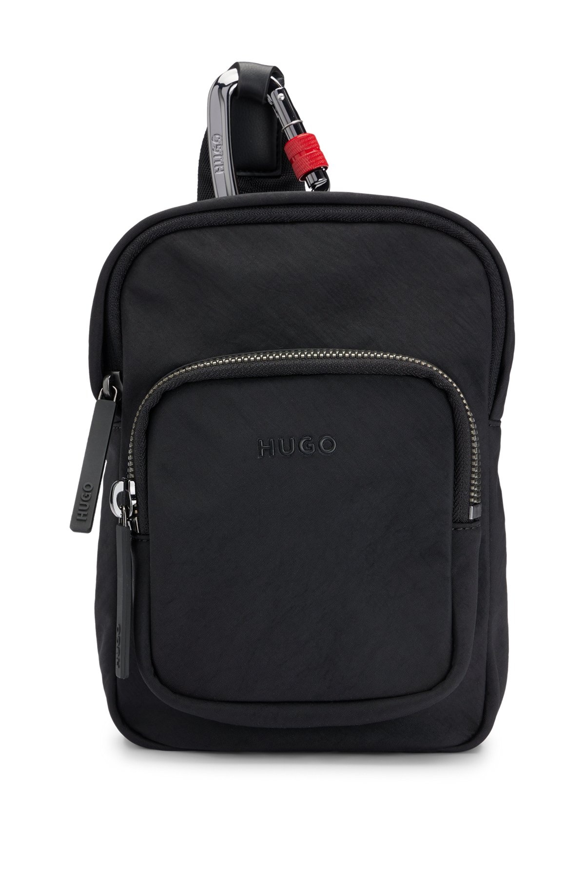 REPORTER BAG WITH CARABINER HOOK AND BRANDED STRAP - 2