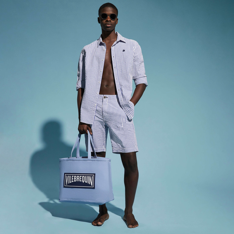 Men Chino Bermuda Ultra-Light Seersucker 5