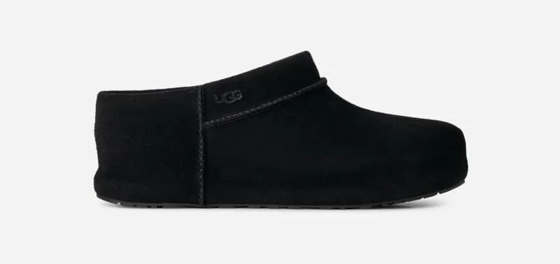 ® Women's Enwrap Clog Sheepskin Shoes in Black - 1