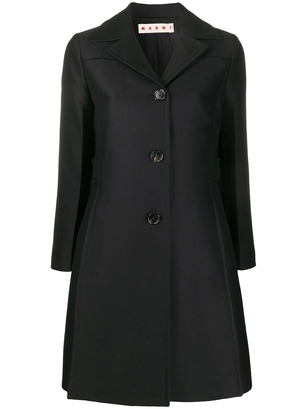 a-line midi coat - 1