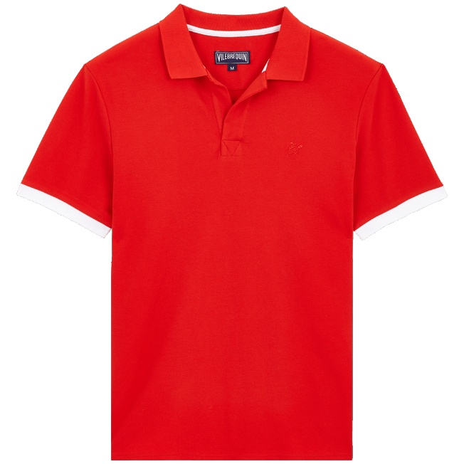 Men Cotton Polo Shirt Solid - 1