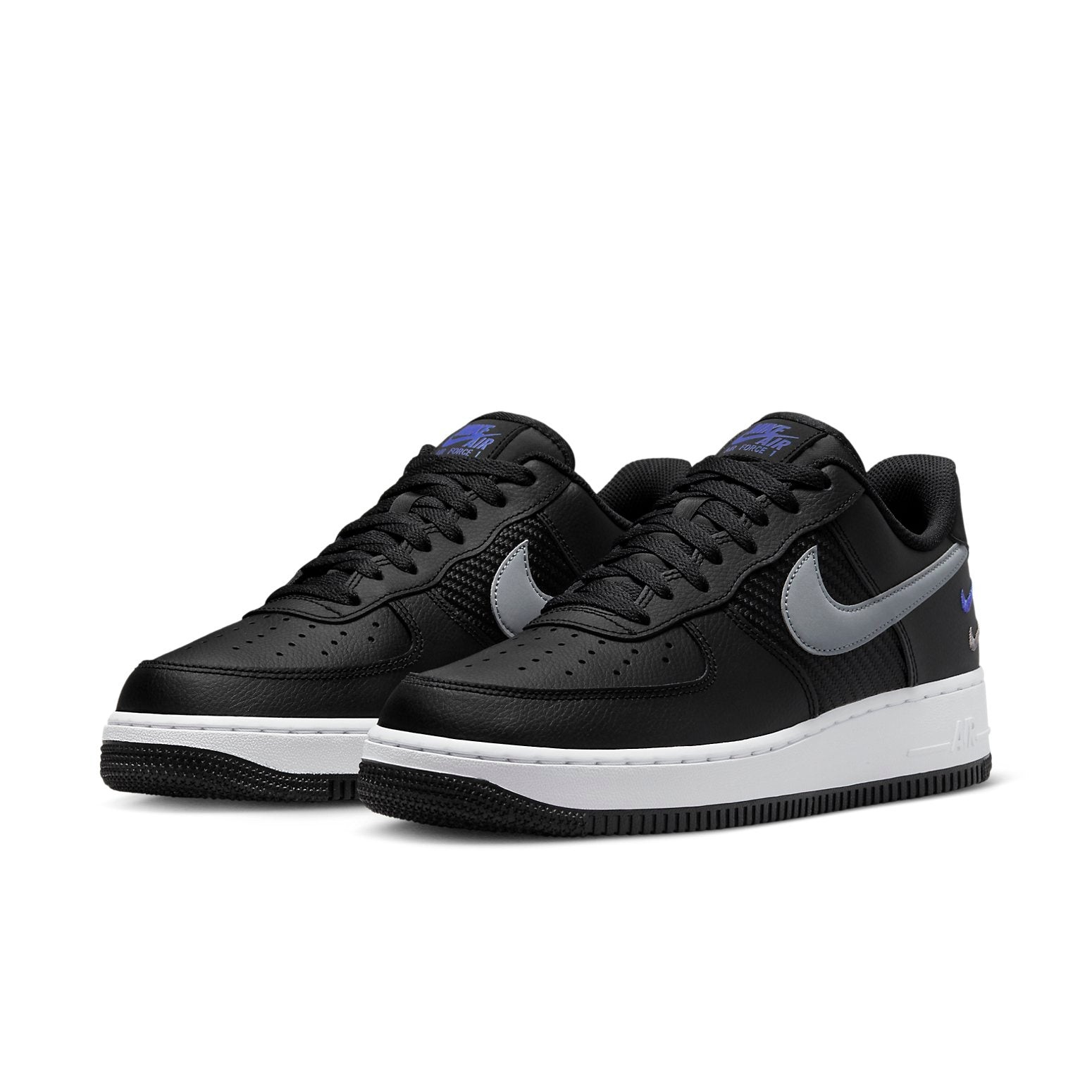 Nike Air Force 1 Low '07 'Double Swoosh Black Racer Blue' FD0666-001 - 3