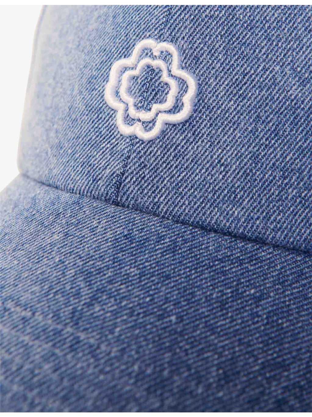 Brand-Embroidered Denim Cap - 2