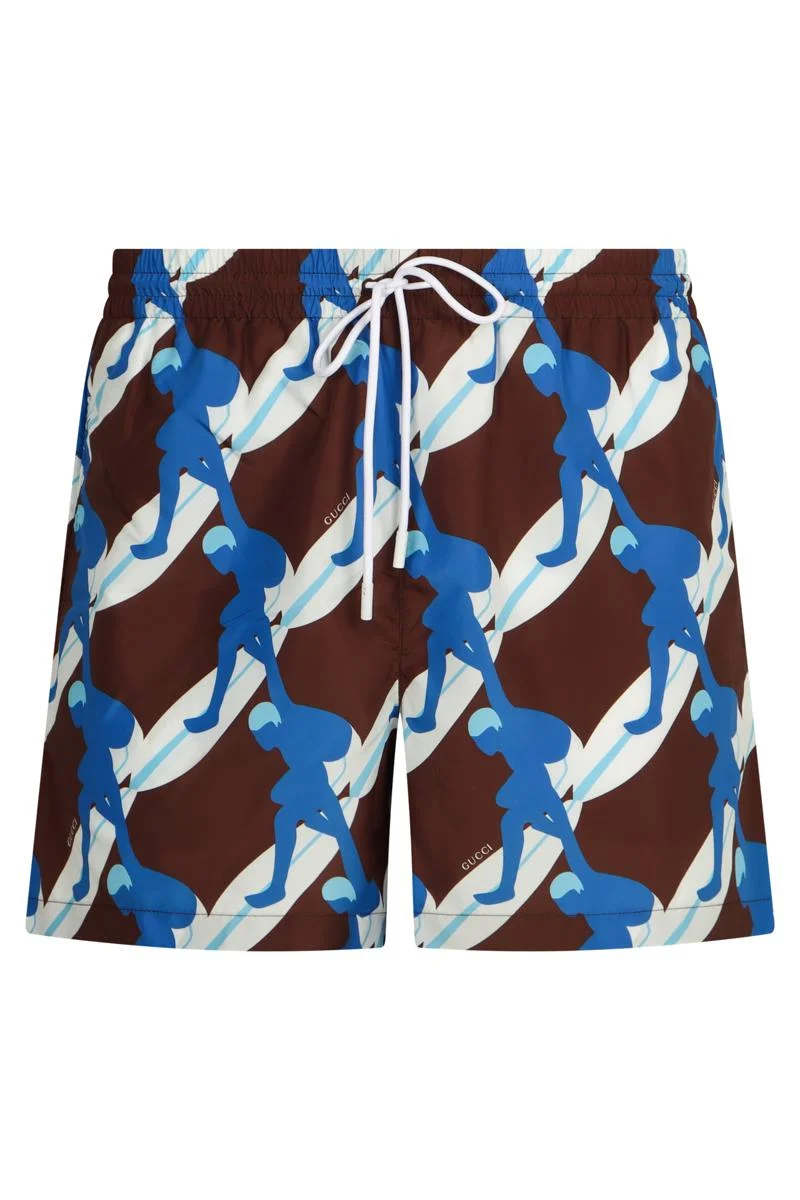 Gucci Printed Swim Shorts - 1