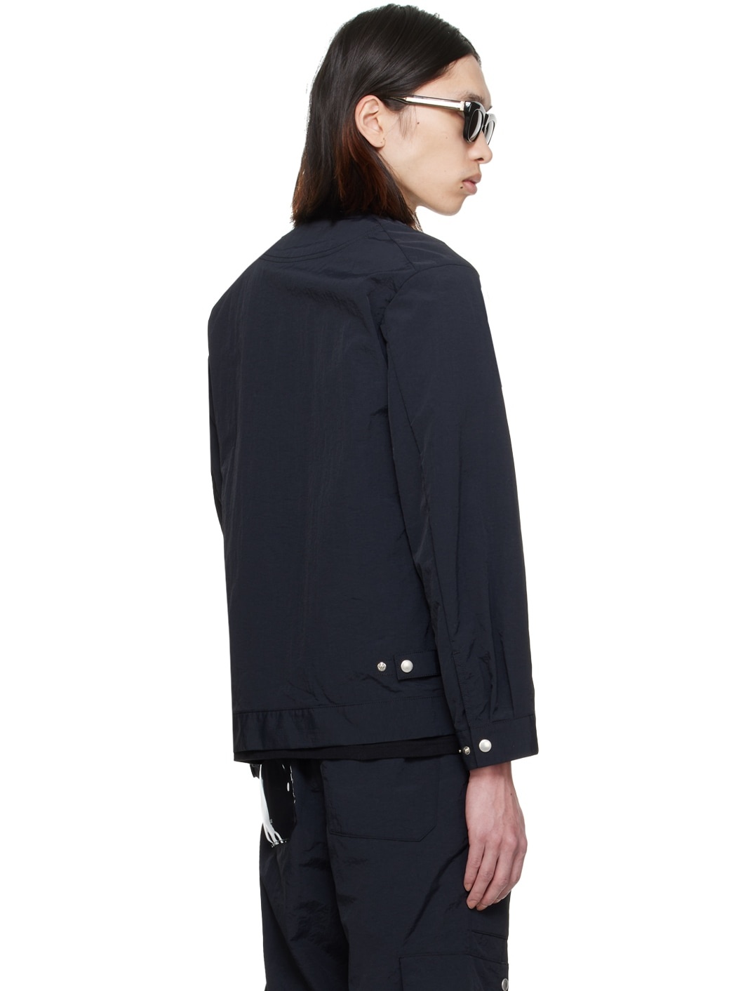 Black Press-Stud Jacket - 3