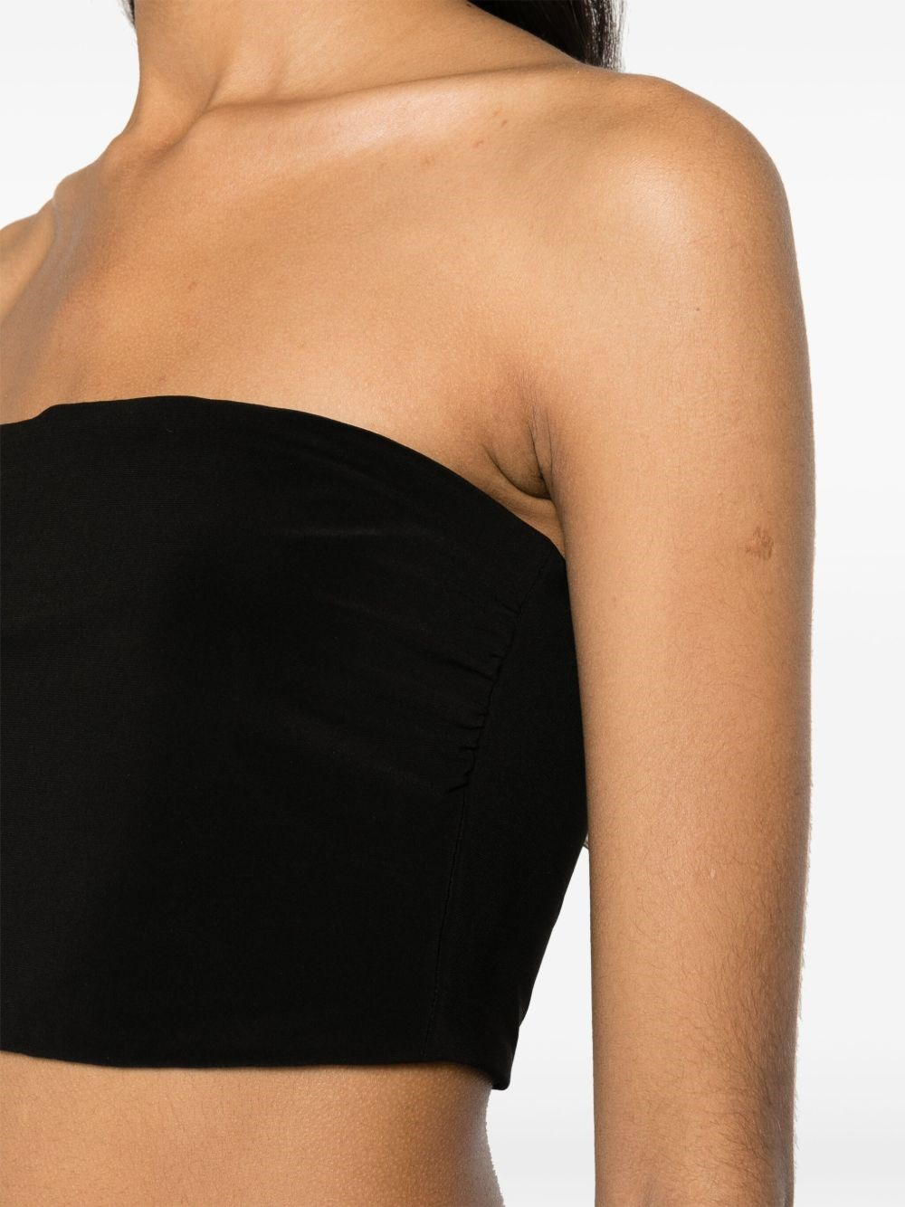 Strapless cropped top - 4