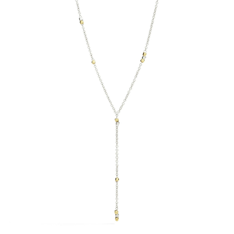 DoDo SILVER & YELLOW GOLD MINI GRANELLI NECKLACE outlook