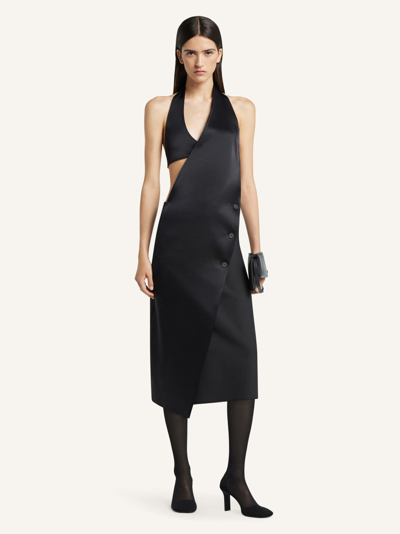 courrèges WRAPPED SATIN DRESS outlook
