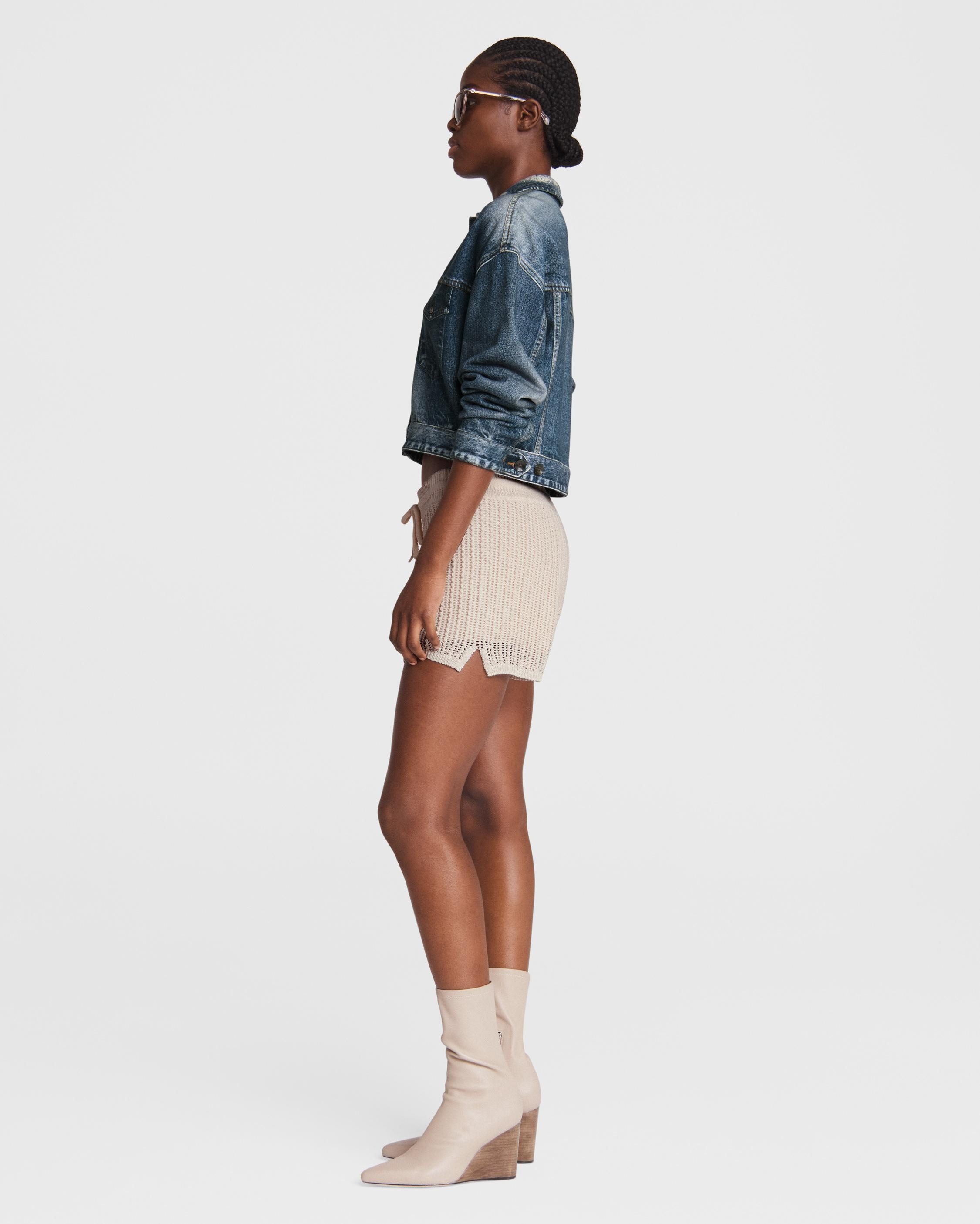 Miramar Cropped Cotton Trucker Jacket
Classic Fit Jacket - 4