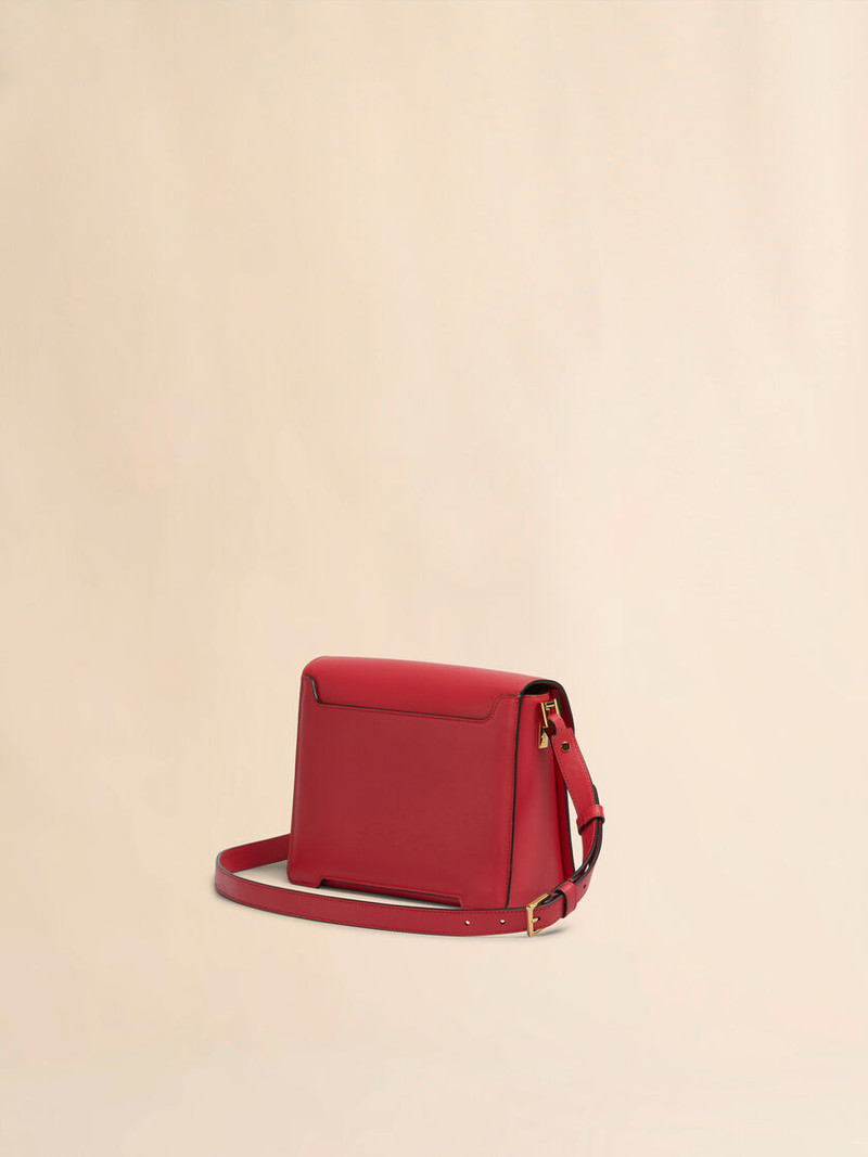 Marni RED LEATHER TRUNKAROO MEDIUM SHOULDER BAG outlook