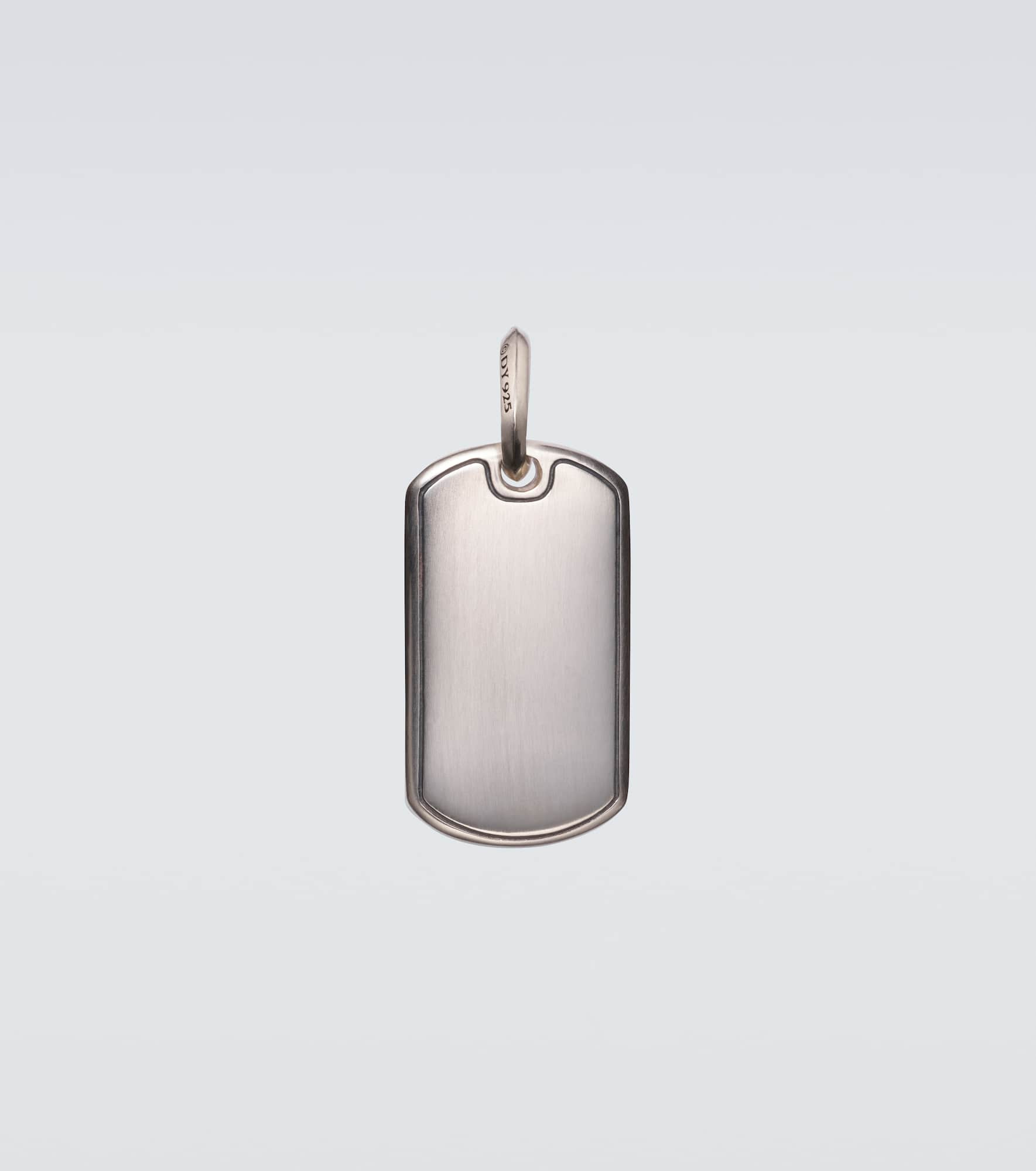 Sculpted Cable sterling silver pendant - 3