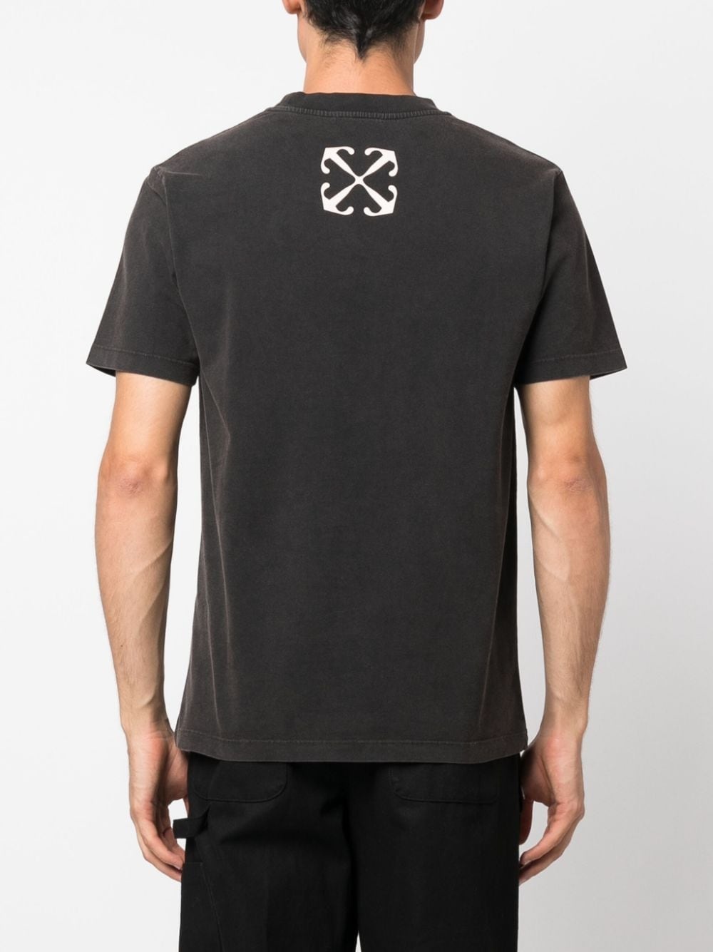 Bacchus-print cotton T-shirt - 4