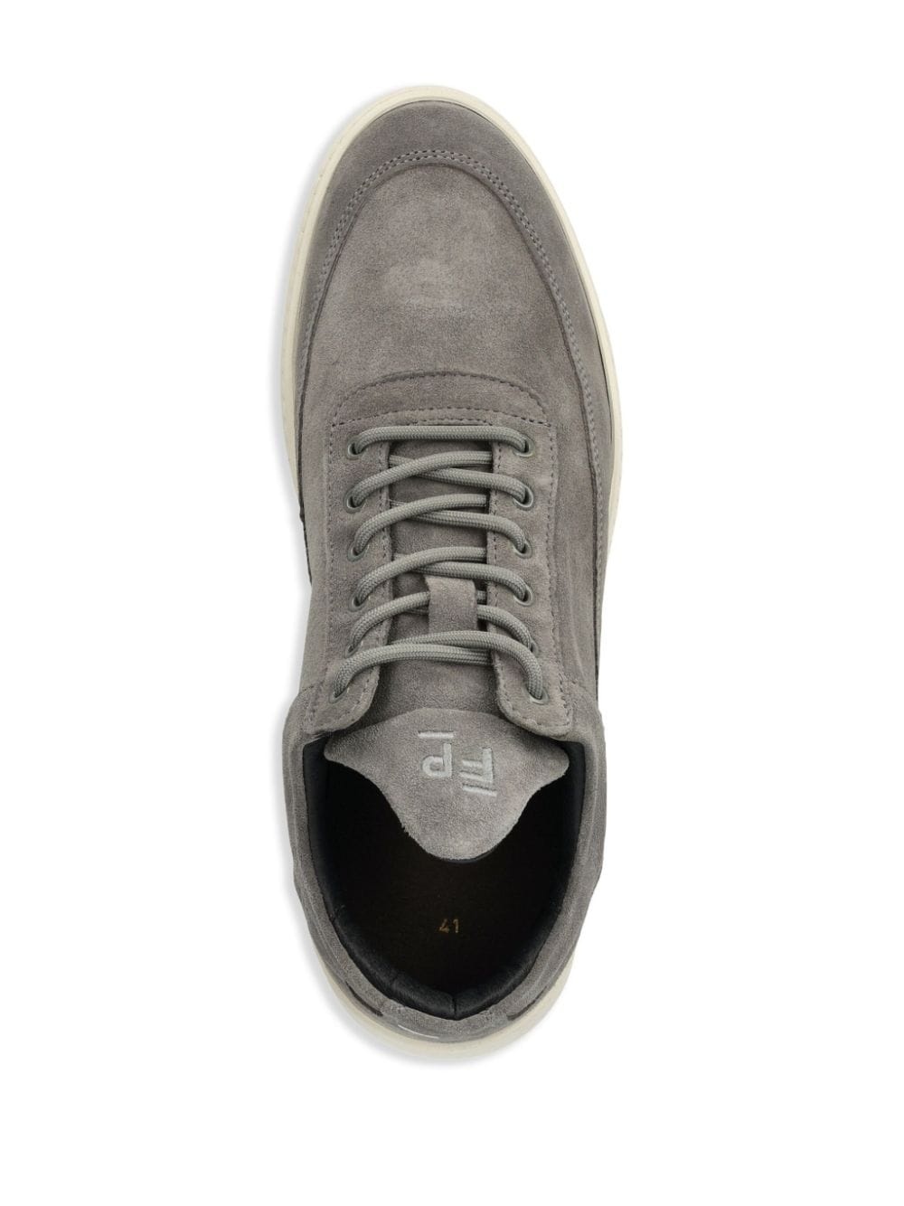 suede low-top sneakers - 4