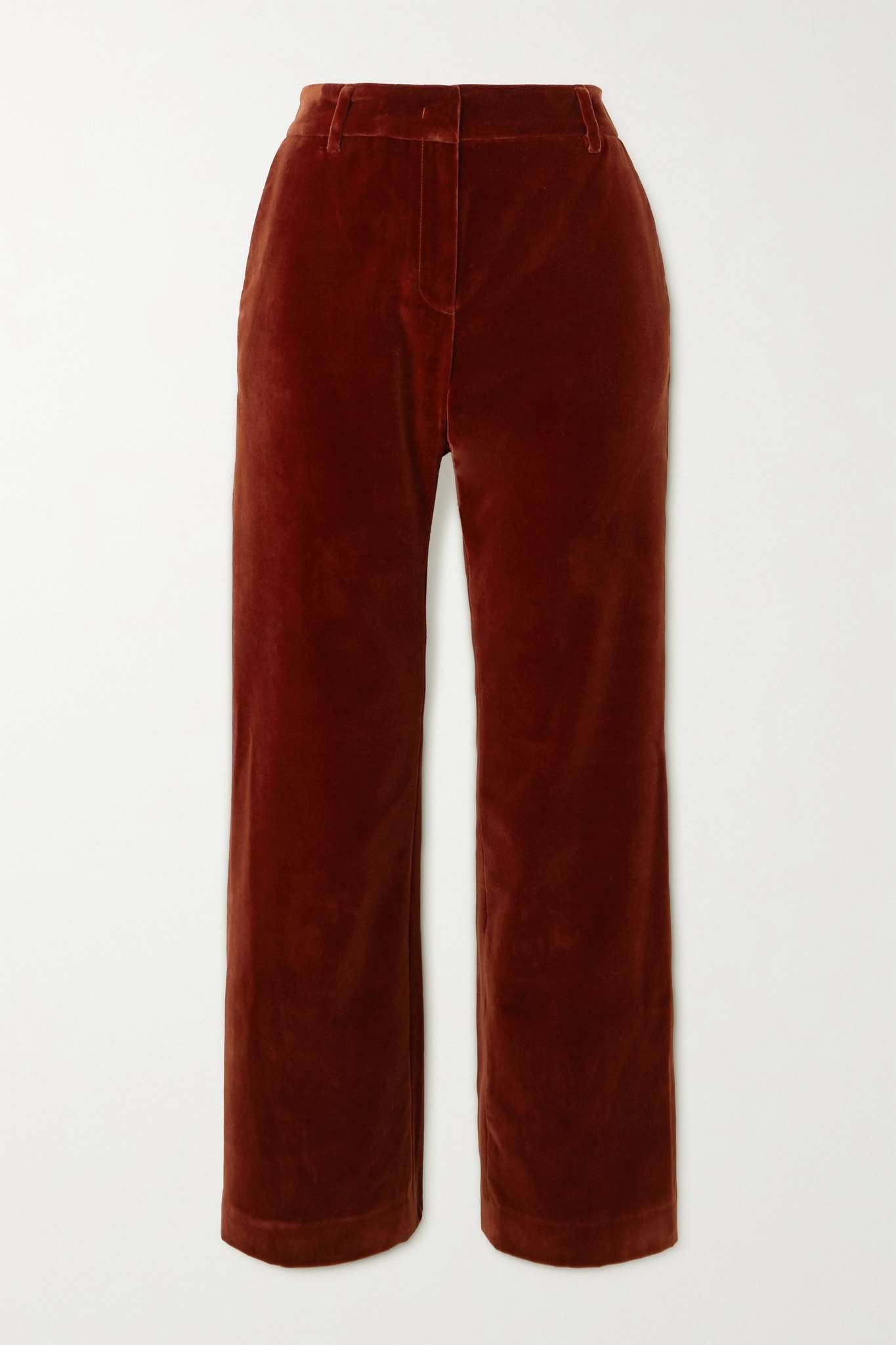 24/7 cotton-velvet flared pants - 1