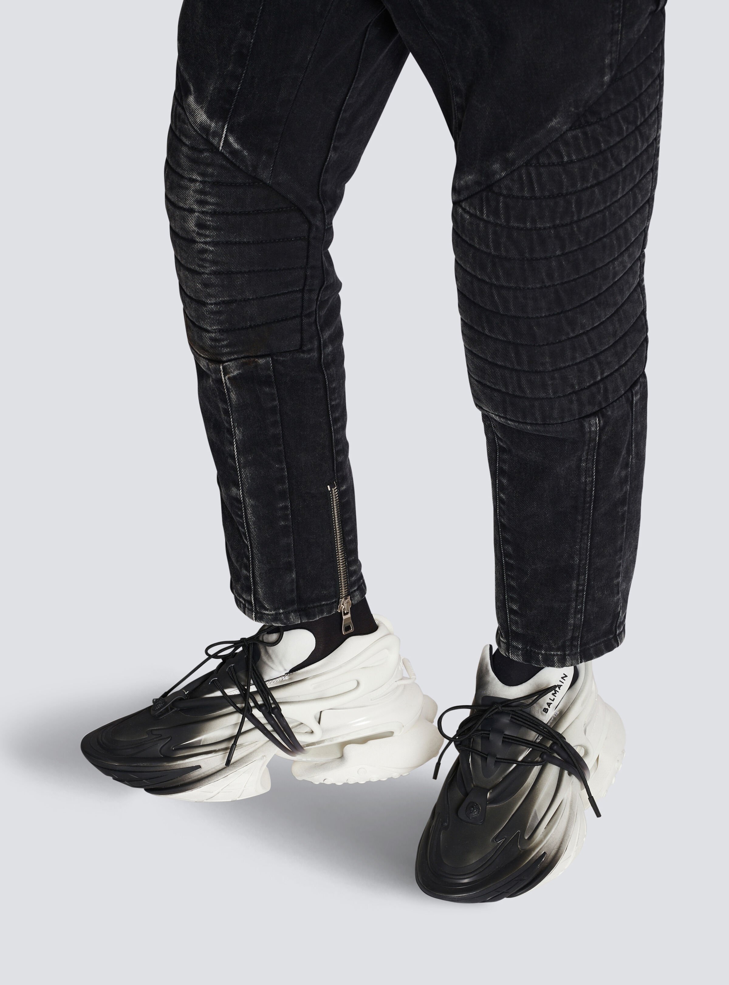 Unicorn low-top trainers in neoprene and leather - 8