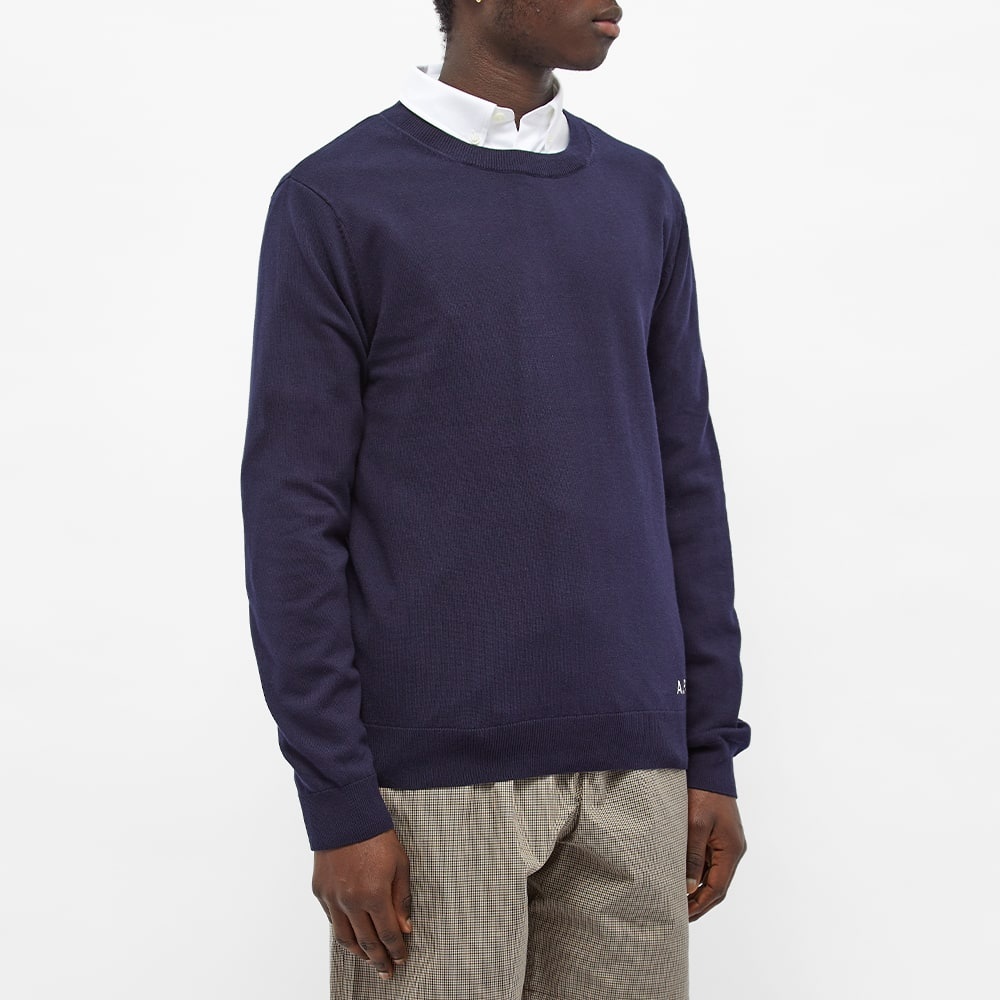 A.P.C. Kit Logo Crew Knit - 4