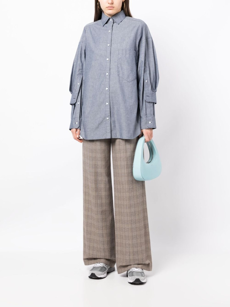 Kolor layered cotton shirt outlook