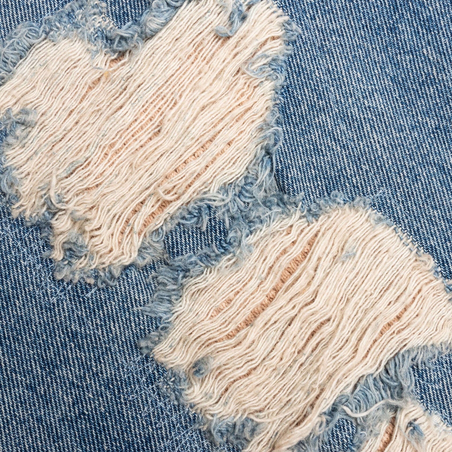SUPER DISTRESSED DENIM - BLUE WASH - 3
