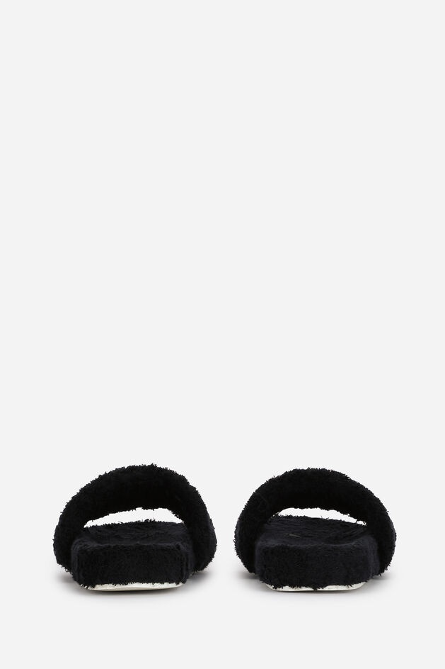 Terrycloth sliders with logo tag - 3