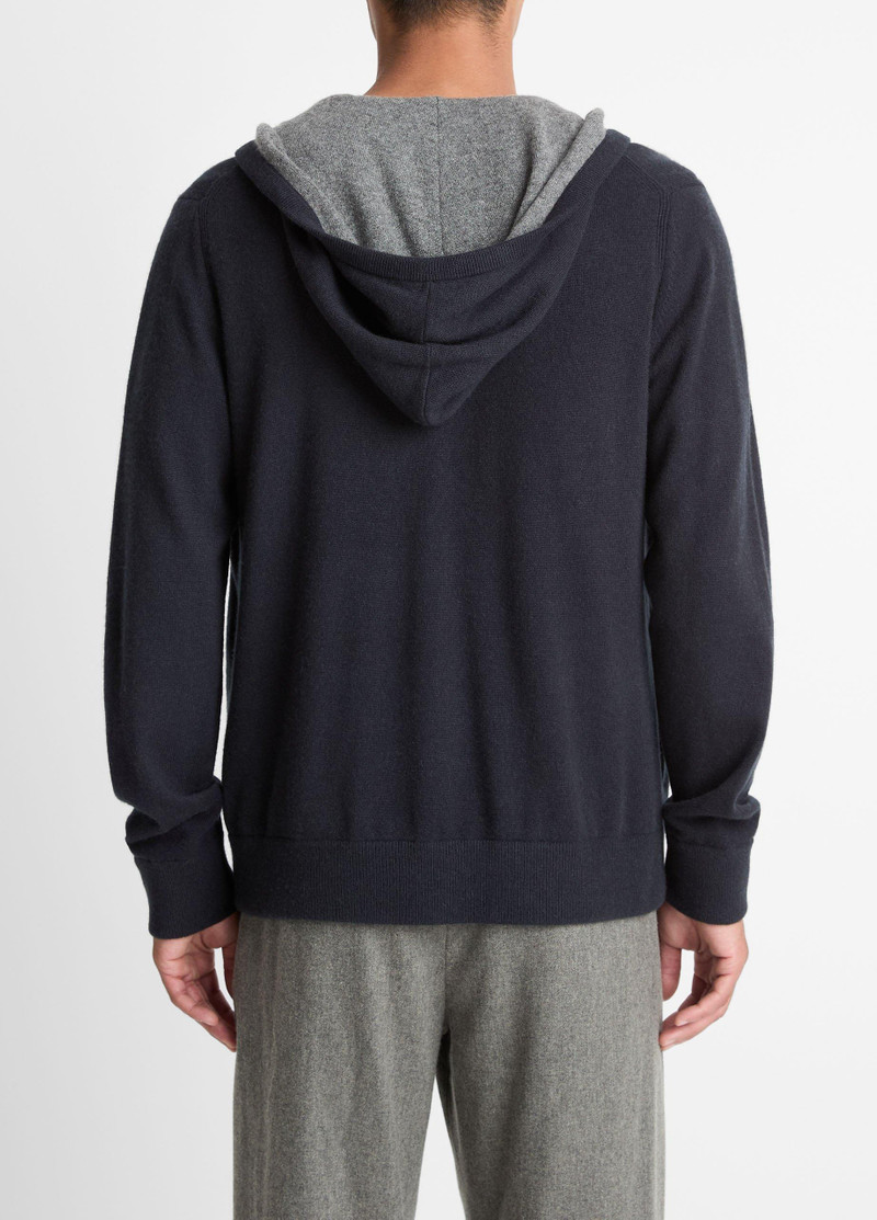 Vince Cashmere Zip-Front Hoodie outlook