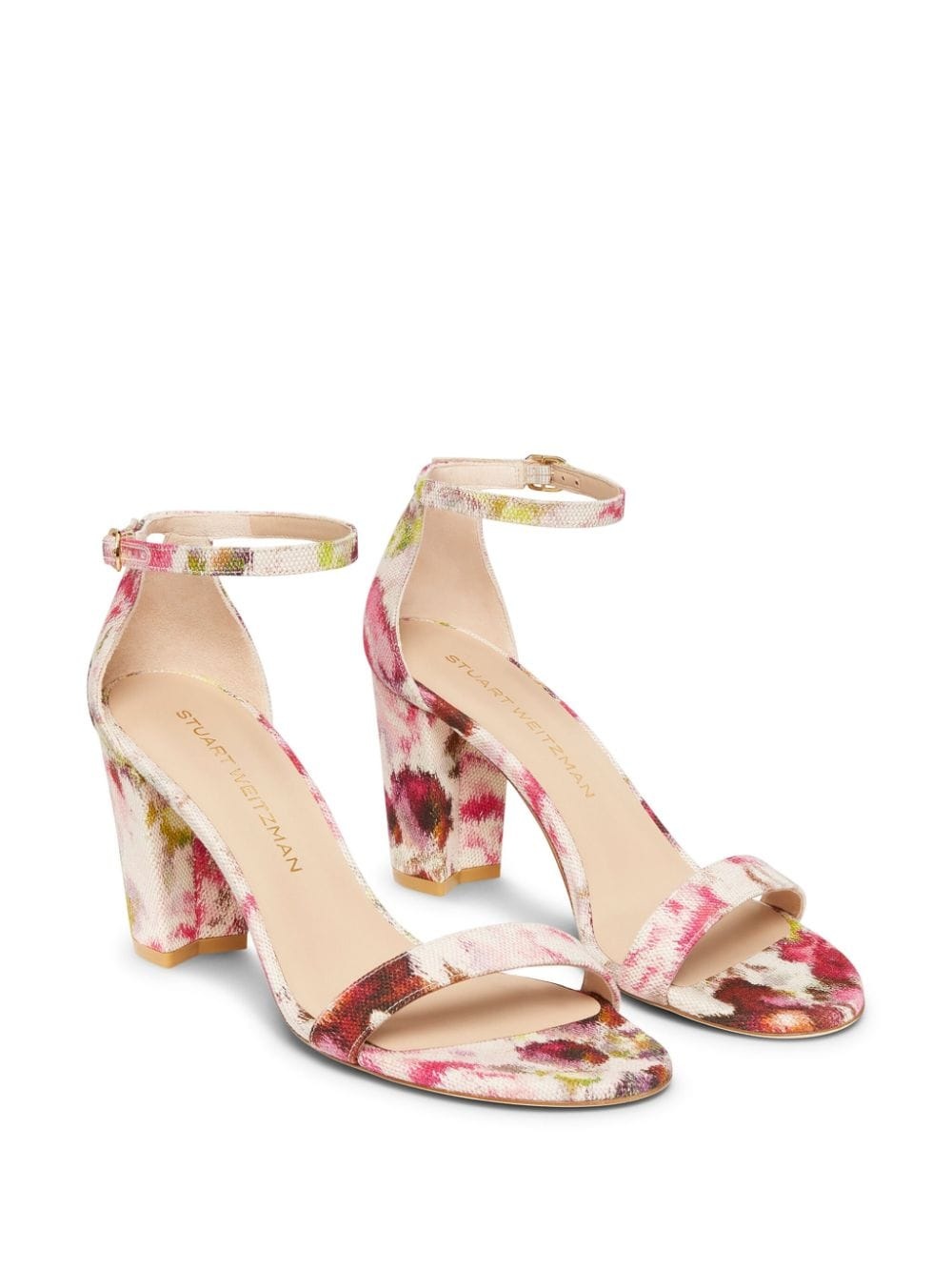 70mm Nearly floral-print jacquard sandals - 2