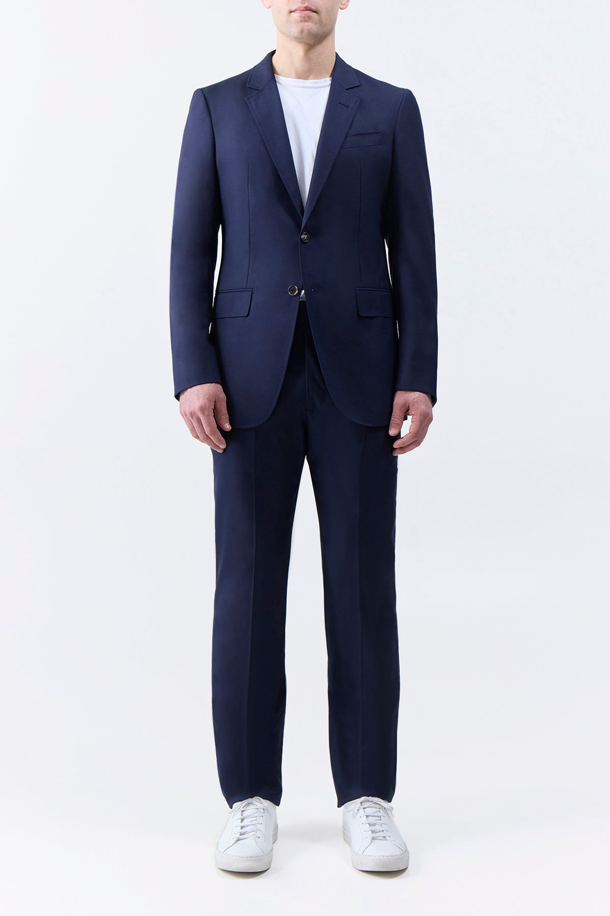 Irving Jacket in Dark Navy Wool - 2
