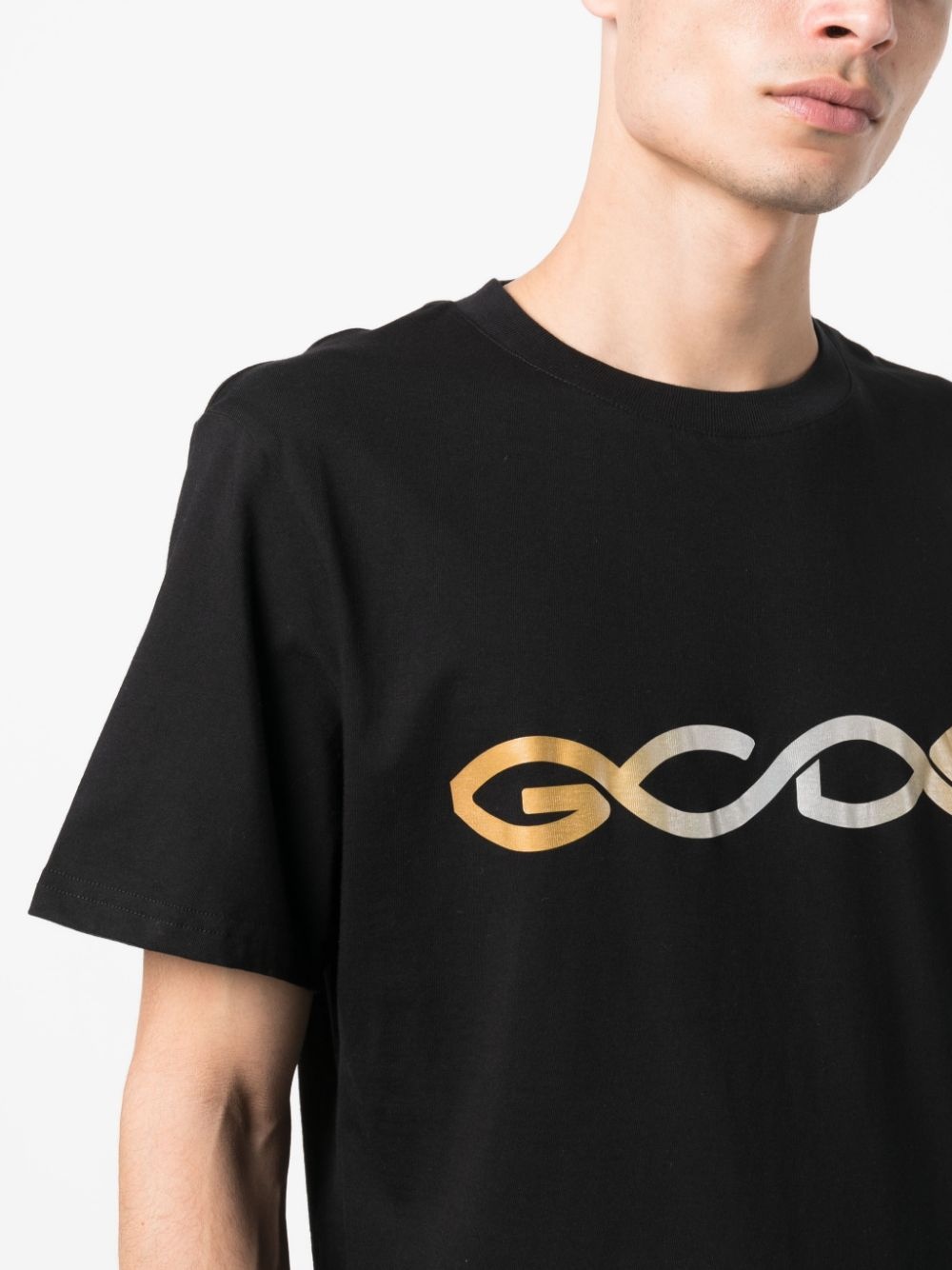 logo-print cotton T-shirt - 5