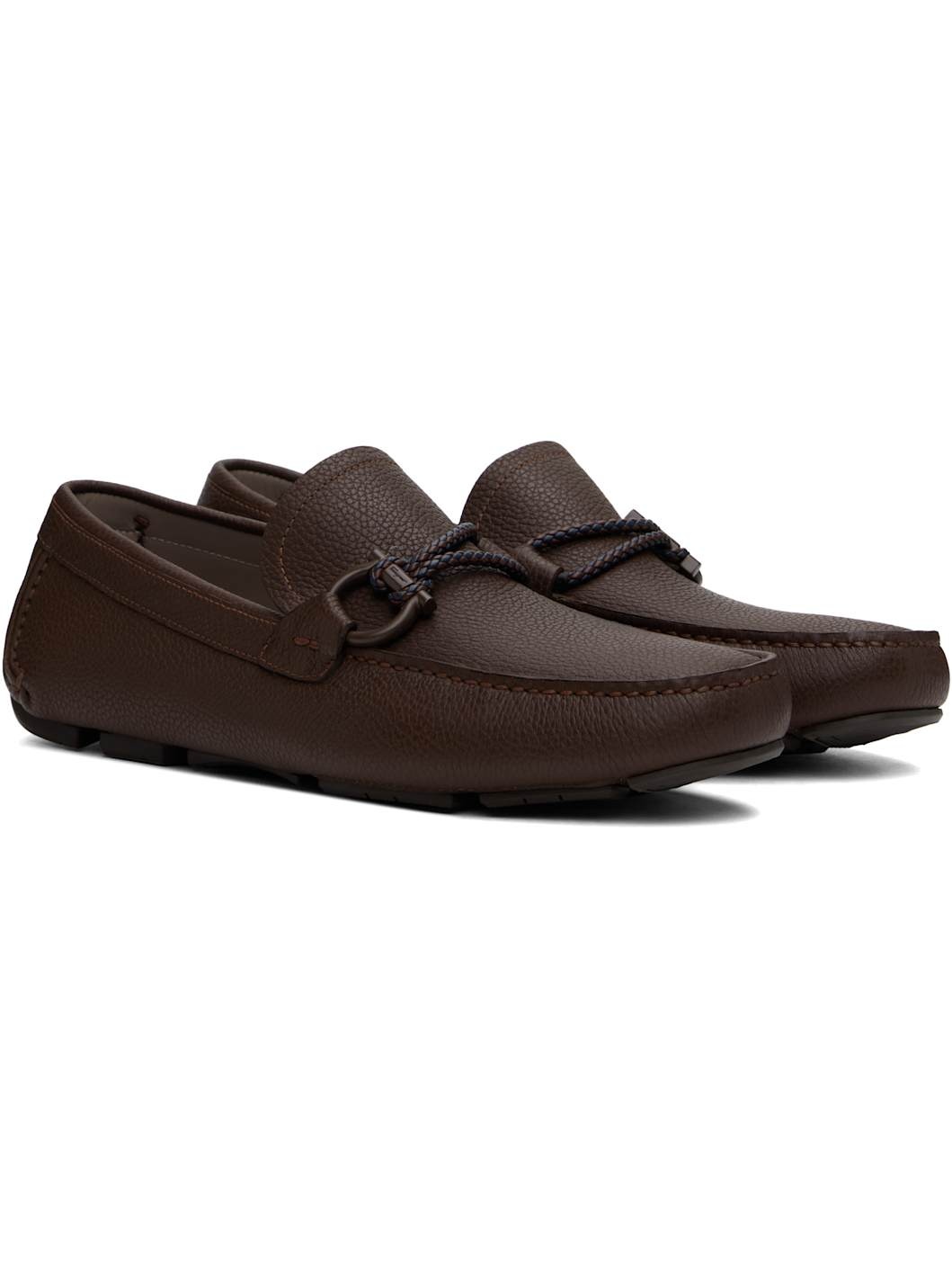 Brown Driver Loafers - 4