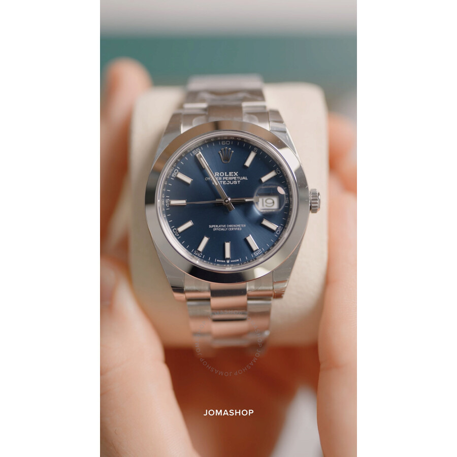 Rolex Datejust 41 Blue Dial Stainless Steel Men's Watch 126300BLSO - 5