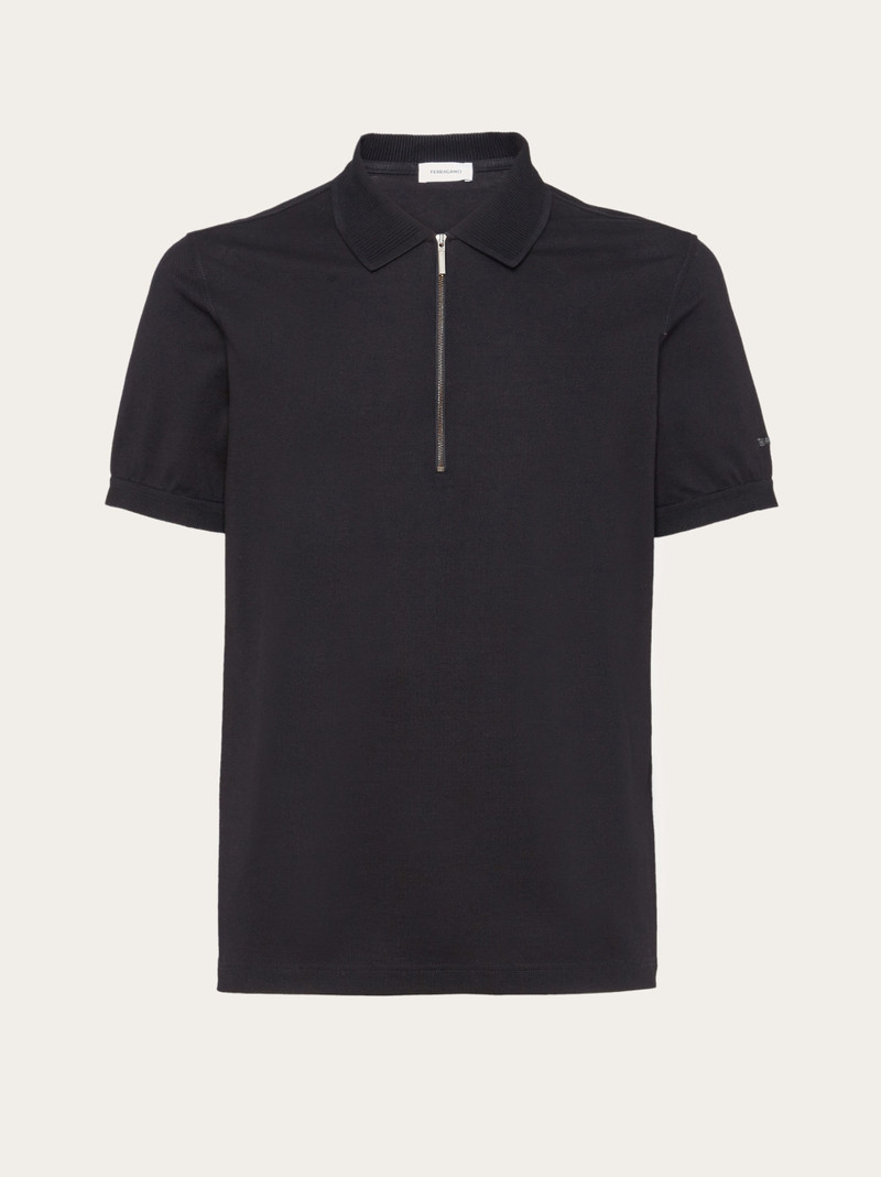 Polo with zip collar 1