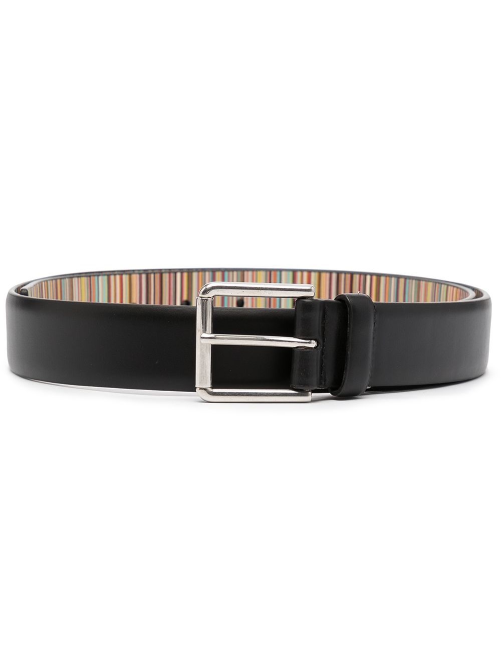 buckled leather belt - 1