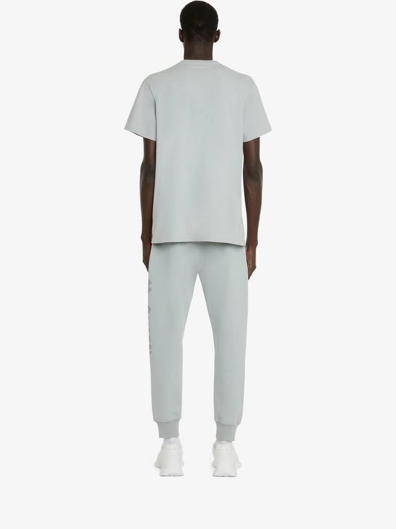 Men's McQueen Graffiti T-shirt in Dove Grey 4