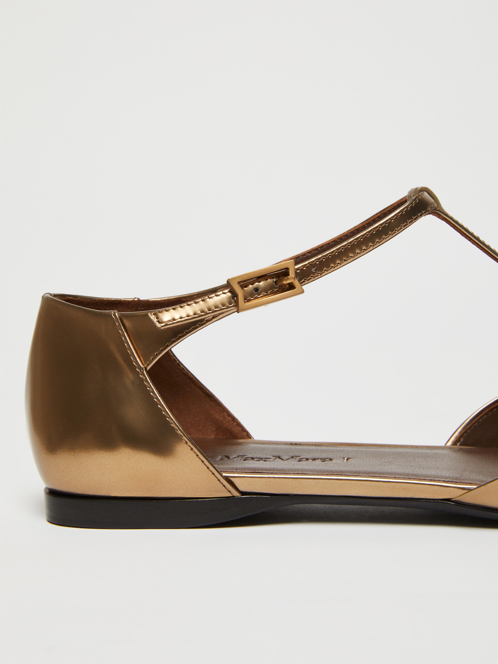 FMSILKWAY Laminated leather ballet flats - 5