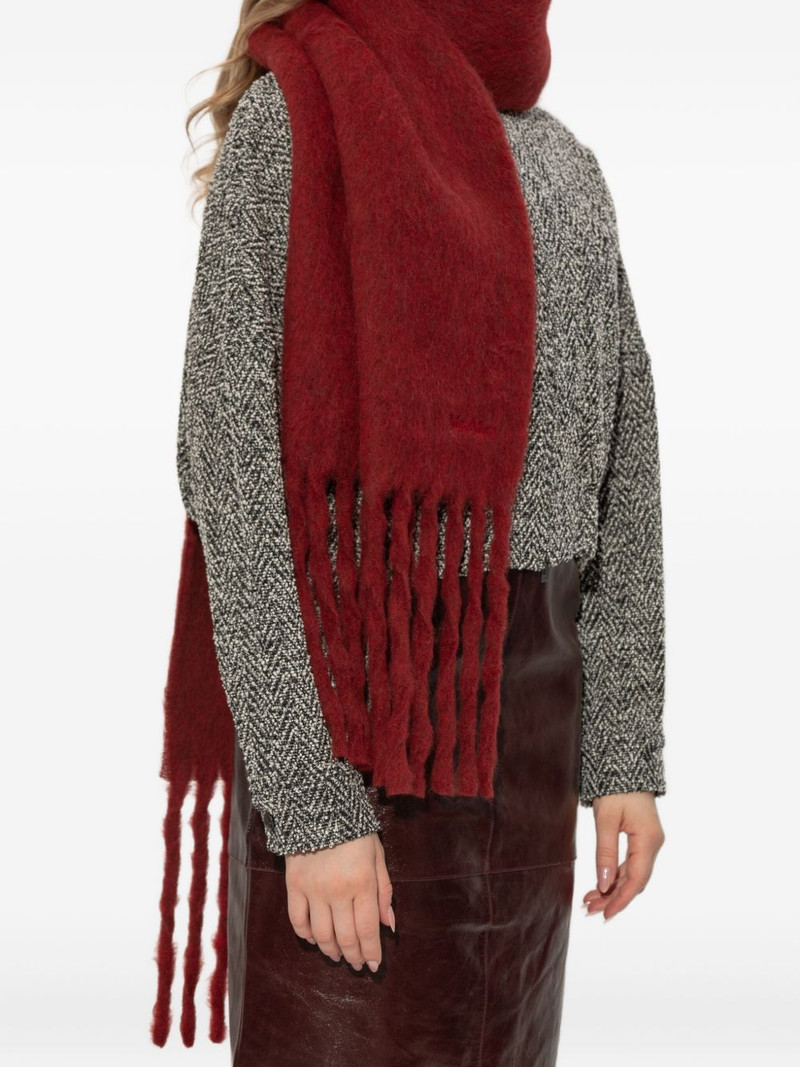 Max Mara Osso fringed scarf outlook