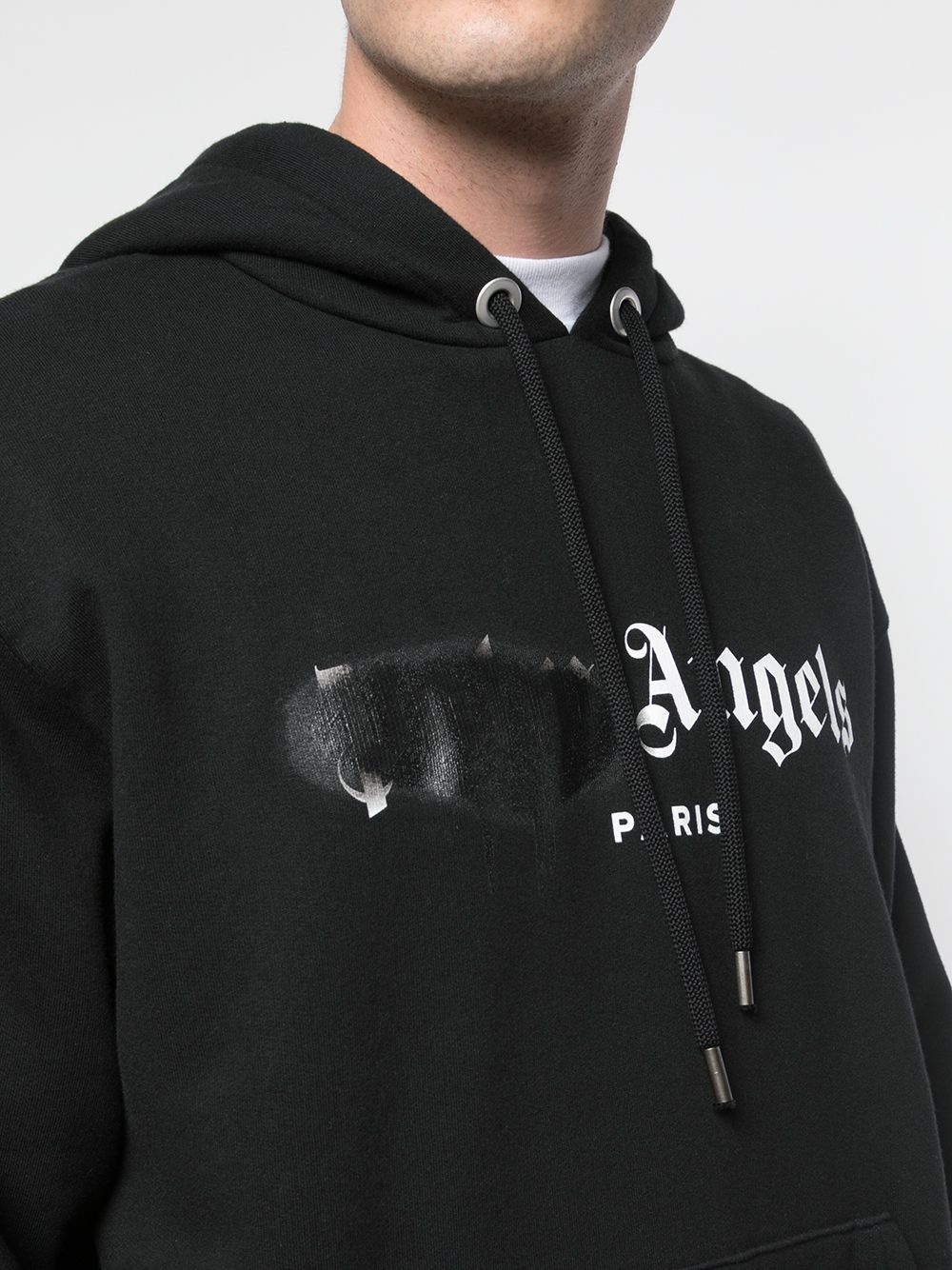 Paris sprayed logo hoodie - 5