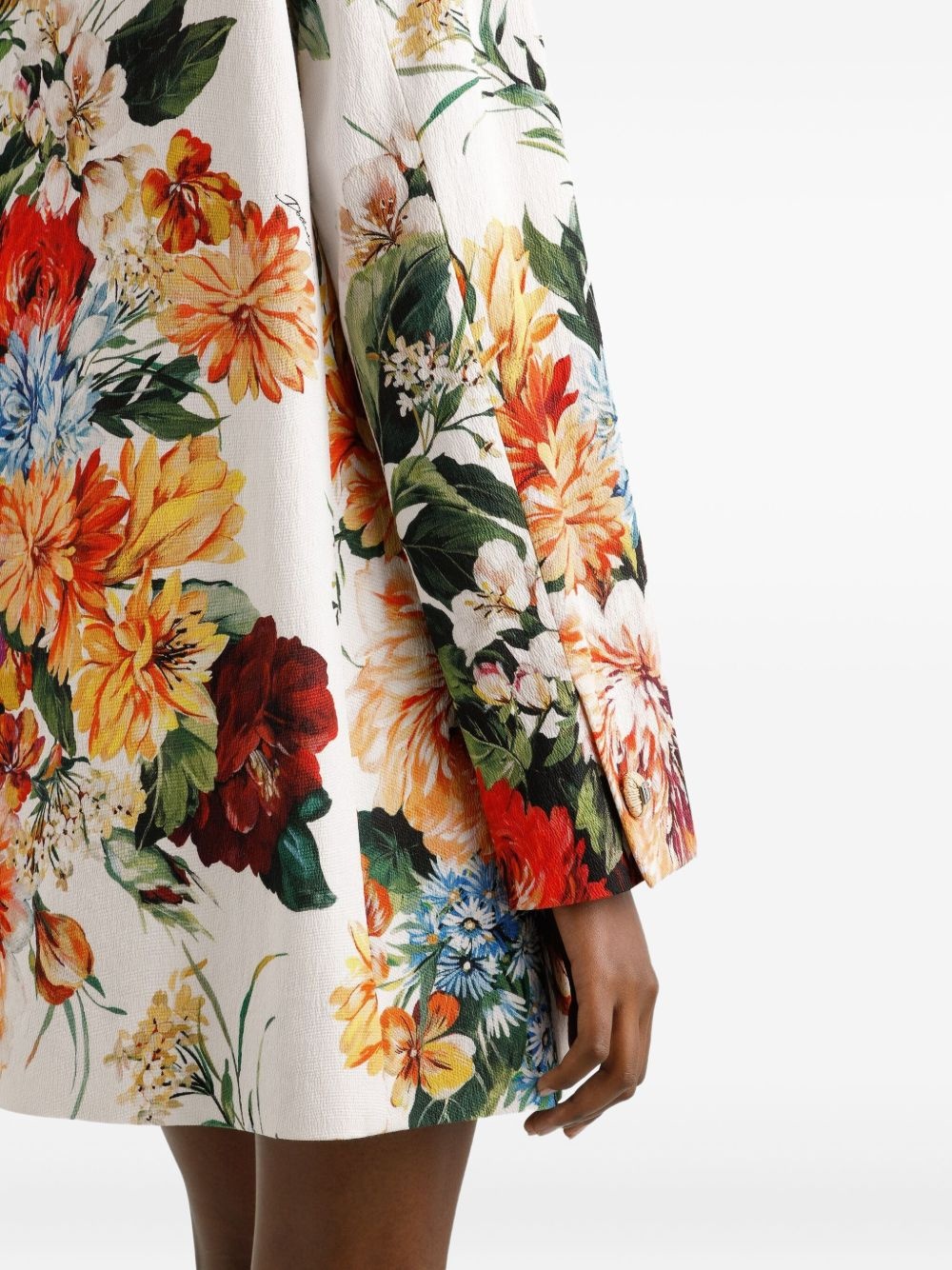 floral-print coat - 5