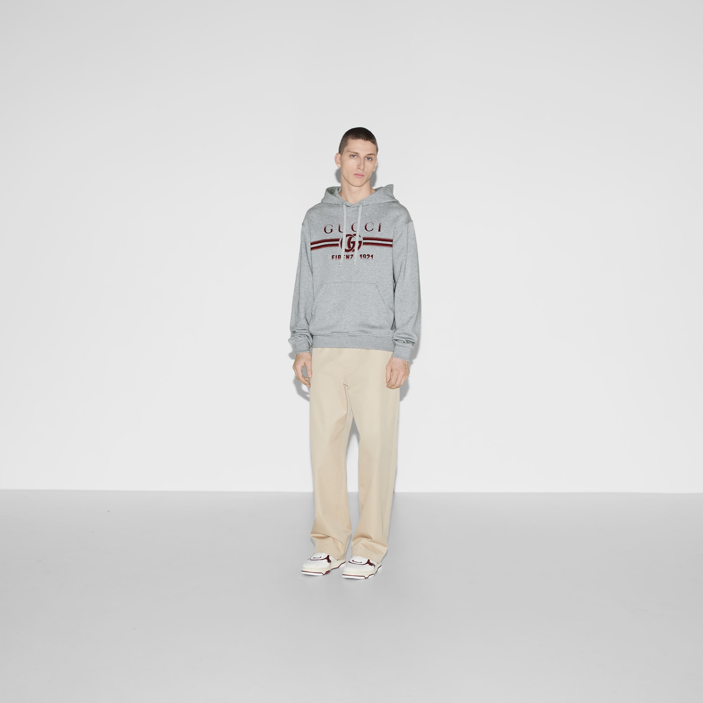 Cotton jersey hooded sweatshirt - 2