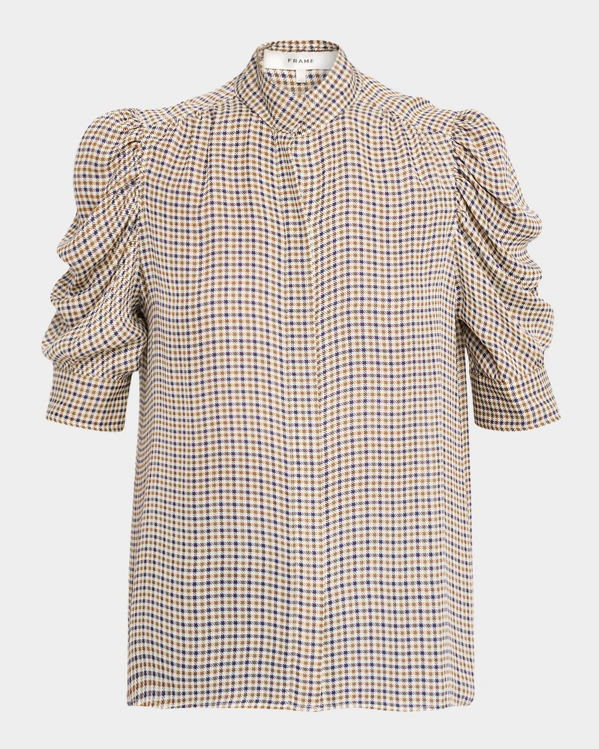 The Houndstooth Silk Blouse - 1